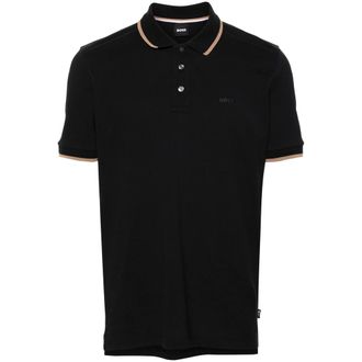 HUGO BOSS Logo-embroidered Cotton Polo Shirt