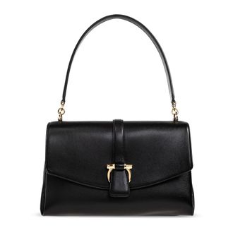 Ferragamo Dames, Tassen, Zwart, Maat: ONE Size Leer