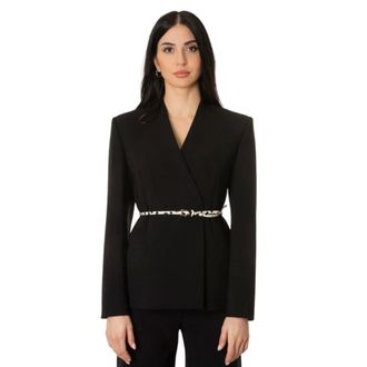 Max Mara Blazers, female, Black, Size: XL Giacca in doppio petto