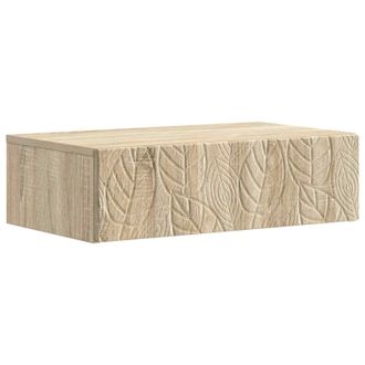 vidaXL Mesa Lateral Montada En La Pared Roble Sonoma 59 X 34,5 X 17 Cm Vidaxl