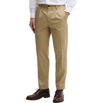 Barbour Bellamy Pleated Stretch Cotton Pants in Sand at Nordstrom, Size 32 X 32