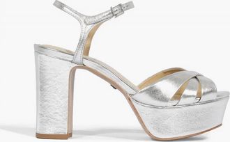 Schutz Womens Keefa Platform Sandal In Silver