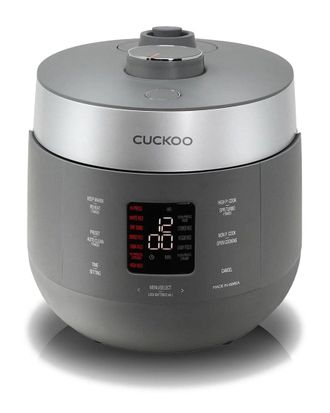 The Cuckoos Nest Cuckoo 6-Cup Twin Pressure Rice Cooker With Nonstick Inner Pot