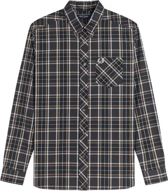 Fred Perry Hombre, Camisas, Gris, Talla: XL