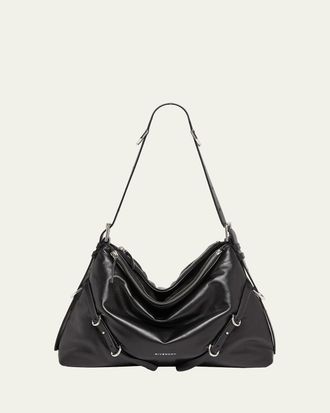 Givenchy Voyou Buckle-Embellished Shoulder Bag in Leather