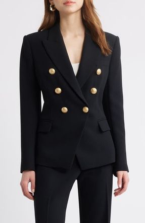 Kobi Halperin Jaxy Double Breasted Blazer in Black at Nordstrom, Size Medium