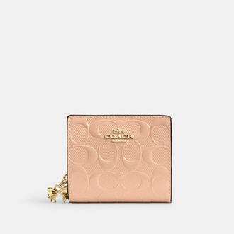 Coach Snap Wallet In Signature Leather With Charm