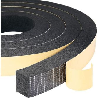 OEM Junta De Espuma, 2 Rollos, 25 Mm (ancho) X 20 Mm (alto) X 4 M (largo), Resistente A La Intemperie, A Los Golpes Y A Los Impactos, Para Muebles