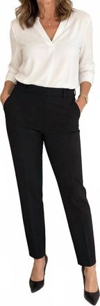The Kooples Crepe Tapered Leg Pant In Black