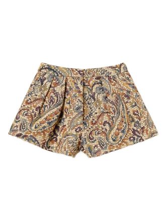 Twin-Set paisley jacquard shorts - Neutrals