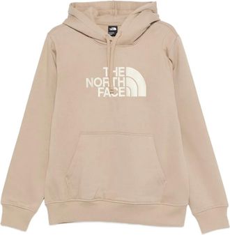 The North Face logo-print hoodie - Neutrals
