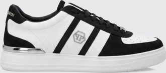Philipp Plein Sneakers low-top in pelle con logo Hexagon e punta tonda