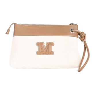 Max Mara Clutches, female, Beige, Size: ONE SIZE Shoulder Bags