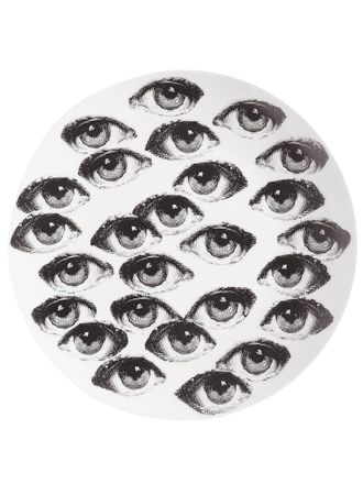 Fornasetti Piatto da parete Tema e Variazioni n.168 - Bianco