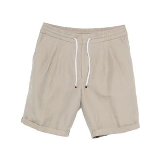 Brunello Cucinelli Brunello Cucinelli, Casual Shorts, male, Beige, Size: 2XL Short