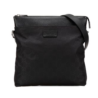 Gucci Pre-owned Gucci GG Nylon Flat Messenger Bag Unisex 510342 001998