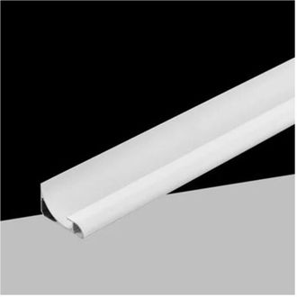 Trade Shop Trade Shop - 5pz Profilo Alluminio Linea DAngolo Con Copertura Opale Per Striscia Led 10mm Bianco Al-33