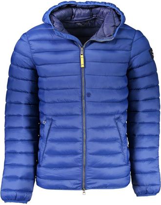 Armata Di Mare Mens Lightweight Hooded Padded Jacket - Medium Blue Nylon - Size 2XL
