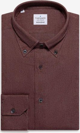 Giampaolo Lang&auml;rmeliges Hemd aus Baumwolltwill