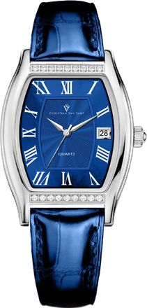 Christian Van Sant Womens Gemma Blue Dial Watch