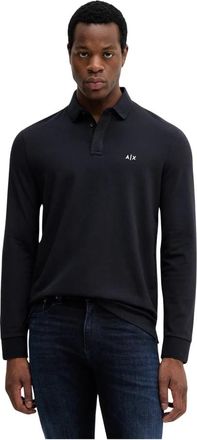 A|X Armani Exchange Long Sleeve Tops - Heren - Polos - Blauw - 2XL - Tops