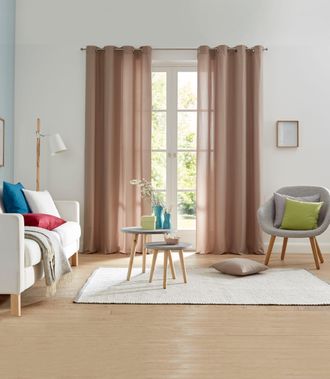 My Home Vorhang »Parry« Ösen 2 Stk. tlg. 2-er Set, blickdicht, monochrom, basic