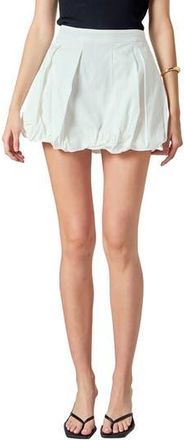 endless rose Bubble Hem Cotton Miniskort in White at Nordstrom Rack, Size X-Small