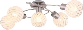 Globo Lighting Plaf&oacute;n - Willy - N&iacute;quel - Metal - E27 - 54025-5