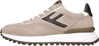 Floris Van Bommel Schoenen, Heren, Beige, 41 1/3 EU, Leer, Noppi Sneakers