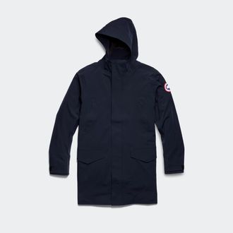 Canada Goose Barclay Rain Jacket (Men, Atlantic Nvy, S)