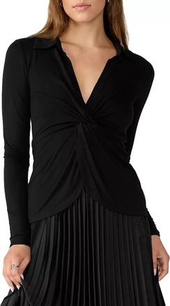 Sanctuary Twisted Dreamgirl Top In Black