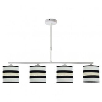 Fabrilamp Lampara Lineal Blanca/beis Modelo Karla 4xe14 - Fabrilamp