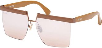 Max Mara MM0071 45G Womens Sunglasses Brown Size 60