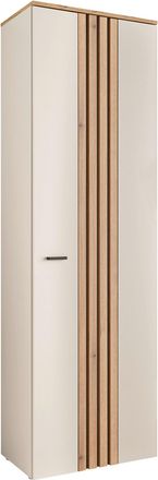 Xora Garderobenschrank, Eichefarben, Kaschmir, Holzwerkstoff, 2 F&auml;cher, 60x197x38 cm, Beim&ouml;bel erh&auml;ltlich, Garderobe, Garderoben-Sets & Garderoben-Serien, 
