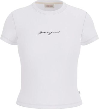 Guess Mujer, Camisetas, Blanco, Talla: S