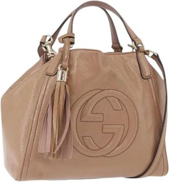 Gucci Pre-owned Handbags, female, Beige, Size: ONE SIZE Pre-owned Vintage Hand Bag