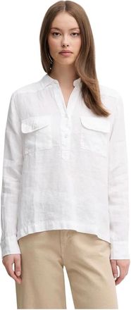 Mos Mosh MOS Mosh, Overhemden, Dames, Wit, S, Linnen, Linnen Blouse