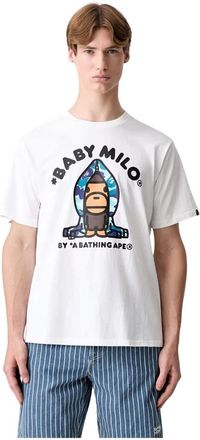 A Bathing Ape A Bathing Ape, Hombre, Camisetas, Blanco, Talla: 2XL