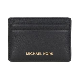 Michael Kors Accessoires, Dames, Zwart, ONE Size, Leer, Pebbled Leather Card Case