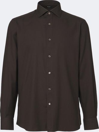 Ermenegildo Zegna Camisa de algod&oacute;n y cachemir