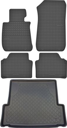 OEM Juego De Alfombrillas De Goma Para Coche Y Maletero Para Bmw Serie 3 E91 Estate (septiembre De 2005 A Noviembre De 2012)