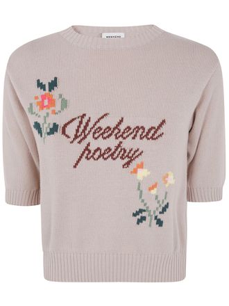 Weekend by Max Mara Sweater Floral Design Wkd Fiacre