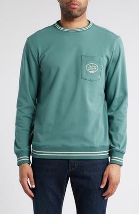 Travis Mathew VIP Ticket Pullover Sweatshirt in Silver Pine at Nordstrom Rack, Size Xxx-Large