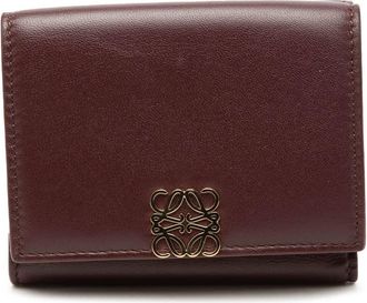 Loewe Pre-owned LOEWE Leather Anagram Trifold Wallet Ladies XAF3NQR9JYMGIBZS