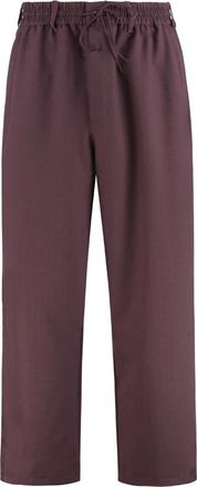 Yohji Yamamoto Sport Uniform Trainingsbroek - Heren - Straight fit broeken - Bruin - XS - Polyester - Broeken