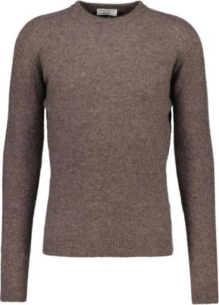 Roberto Collina Maglione misto cashmere B32001 - - Knitwear - Uomo - Marrone - XL