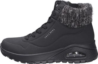 Skechers UNO Boot - Dames - Winterlaarzen - Zwart - 41 EU - Leer - Schoenen