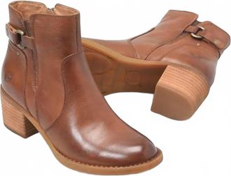 Born Womens Reis Heeled Boots In Brown
