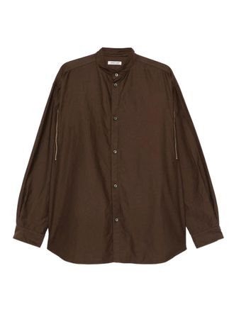 Undercover cotton shirt - men - Cotton - 3 - Brown