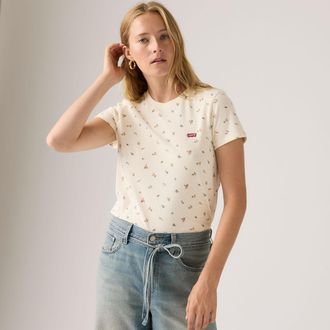 Levi's Perfect Tee - Womens - XS - Multi Colour / Maja Ditsy Egret